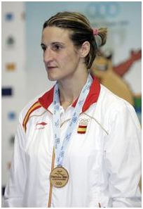 Leire Iglesias, medallista.