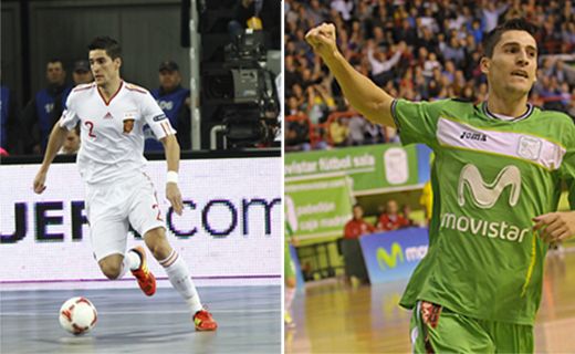 Álvaro Aparicio y Carlos Ortiz, jugadores de futbol sala.