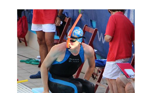 Jesús Caravaca, natación con aletas.